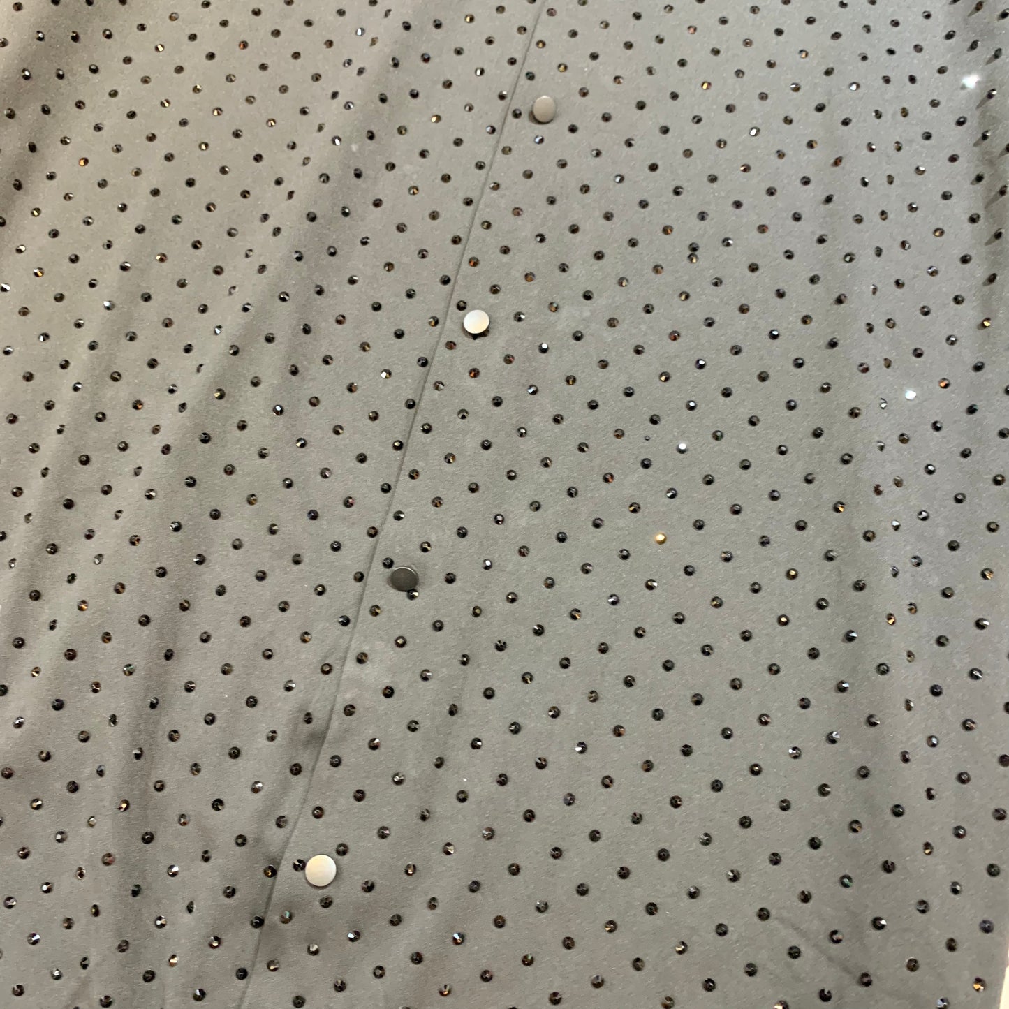 Barocco Black/Black Fully Loaded Crystal Button Up Shirt - Dudes Boutique