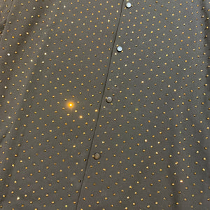 Barocco Black/Gold Fully Loaded Crystal Button Up Shirt - Dudes Boutique