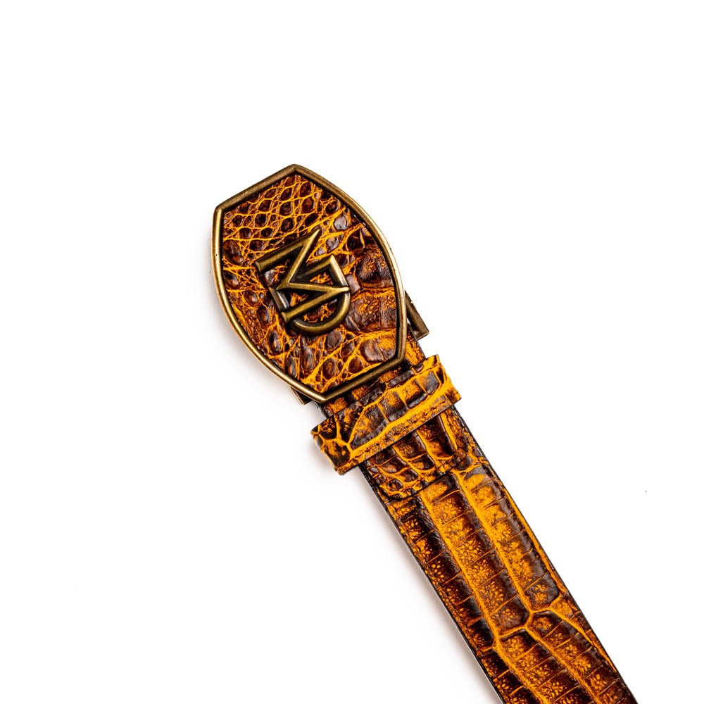 Marco Di Milano Iowa Belt Mustard Brown