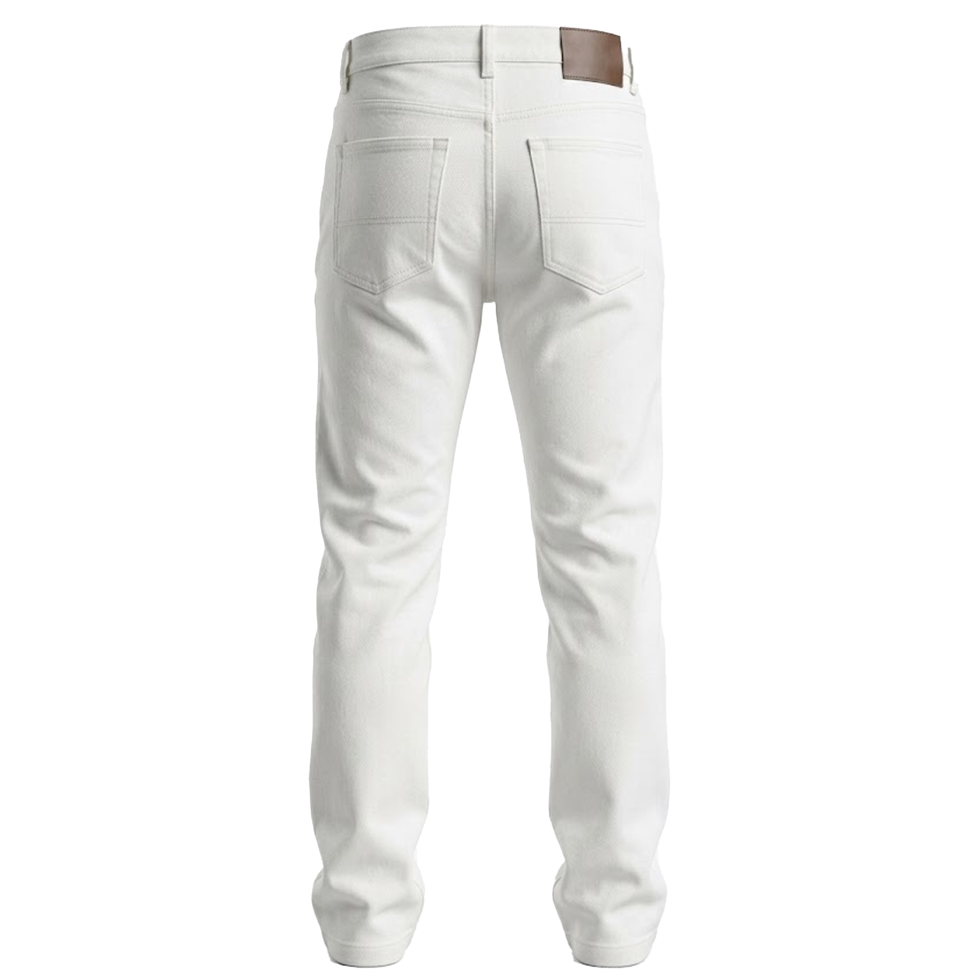 SBO White Snap Hem Denim Jeans