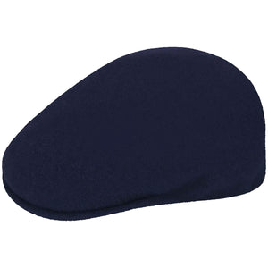 Kangol Navy Blue Wool Herringbone Cap - Dudes Boutique