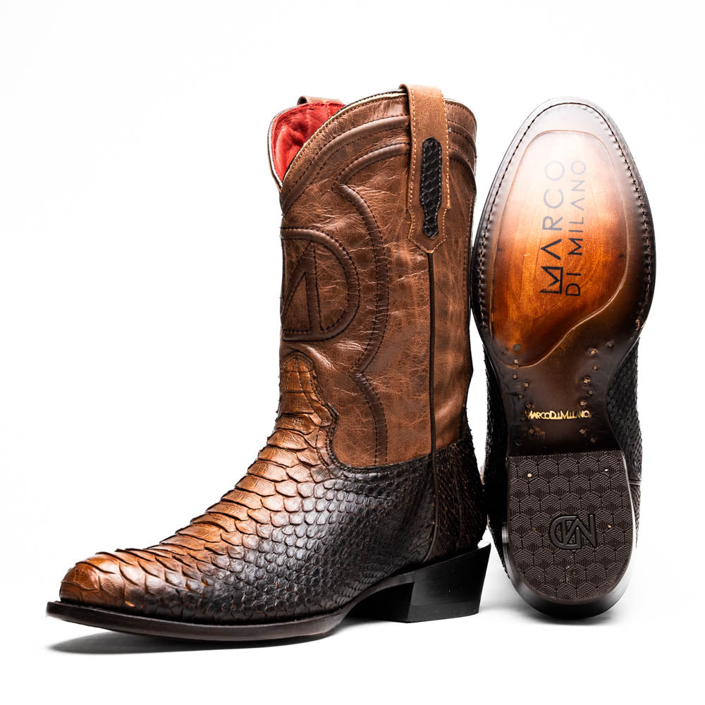 Marco Di Milano Kansas Lisba Round Toe Cowboy Boots