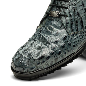 Marco Di Milano Kratos Grey Caiman Crocodile Sneakers - Dudes Boutique