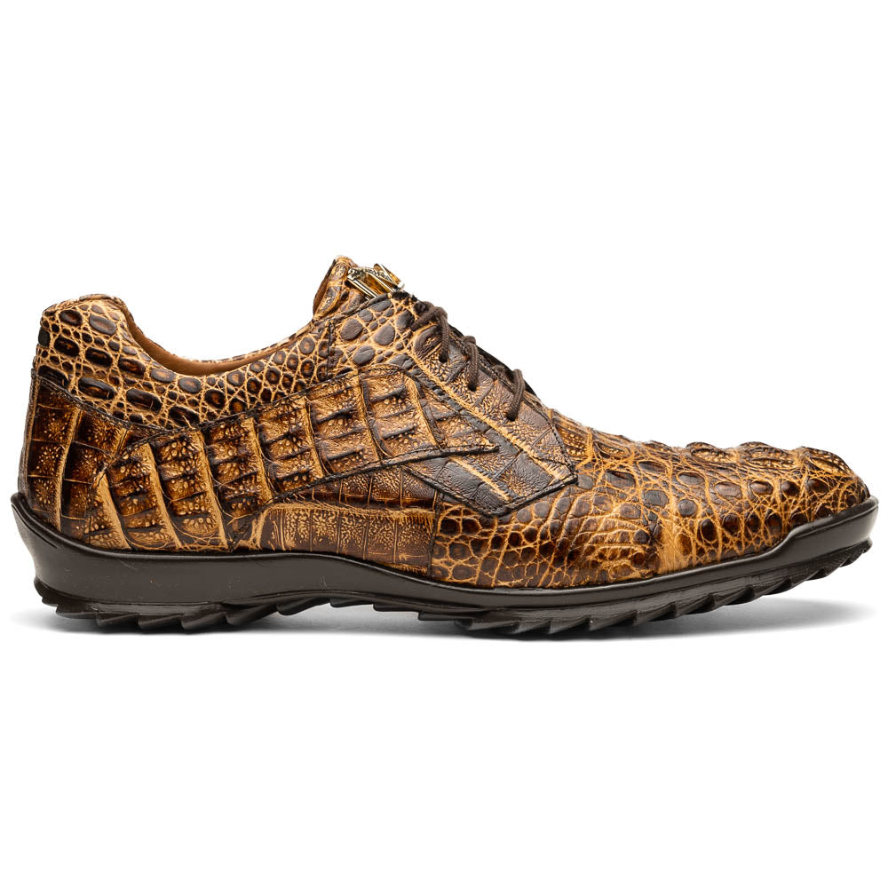 Marco Di Milano Rustic Orix Caiman Crocodile Sneakers - Dudes Boutique
