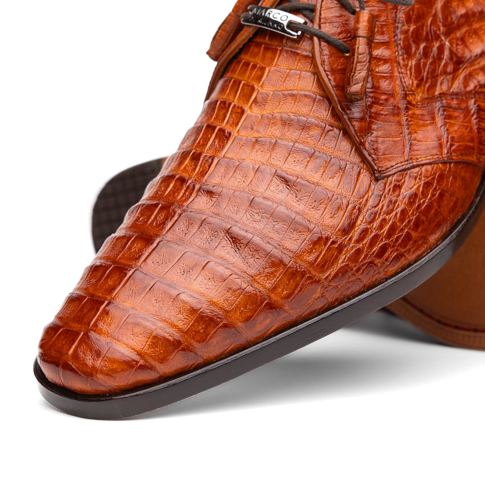 Marco Di Milano Lacio Brandy Caiman Crocodile Dress Shoes - Dudes Boutique