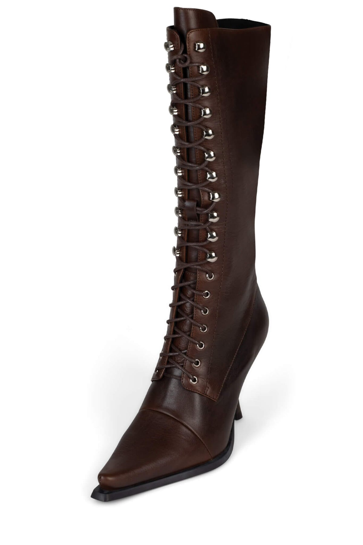 Jeffrey Campbell LANI-2 Dark Tan Heeled Boot