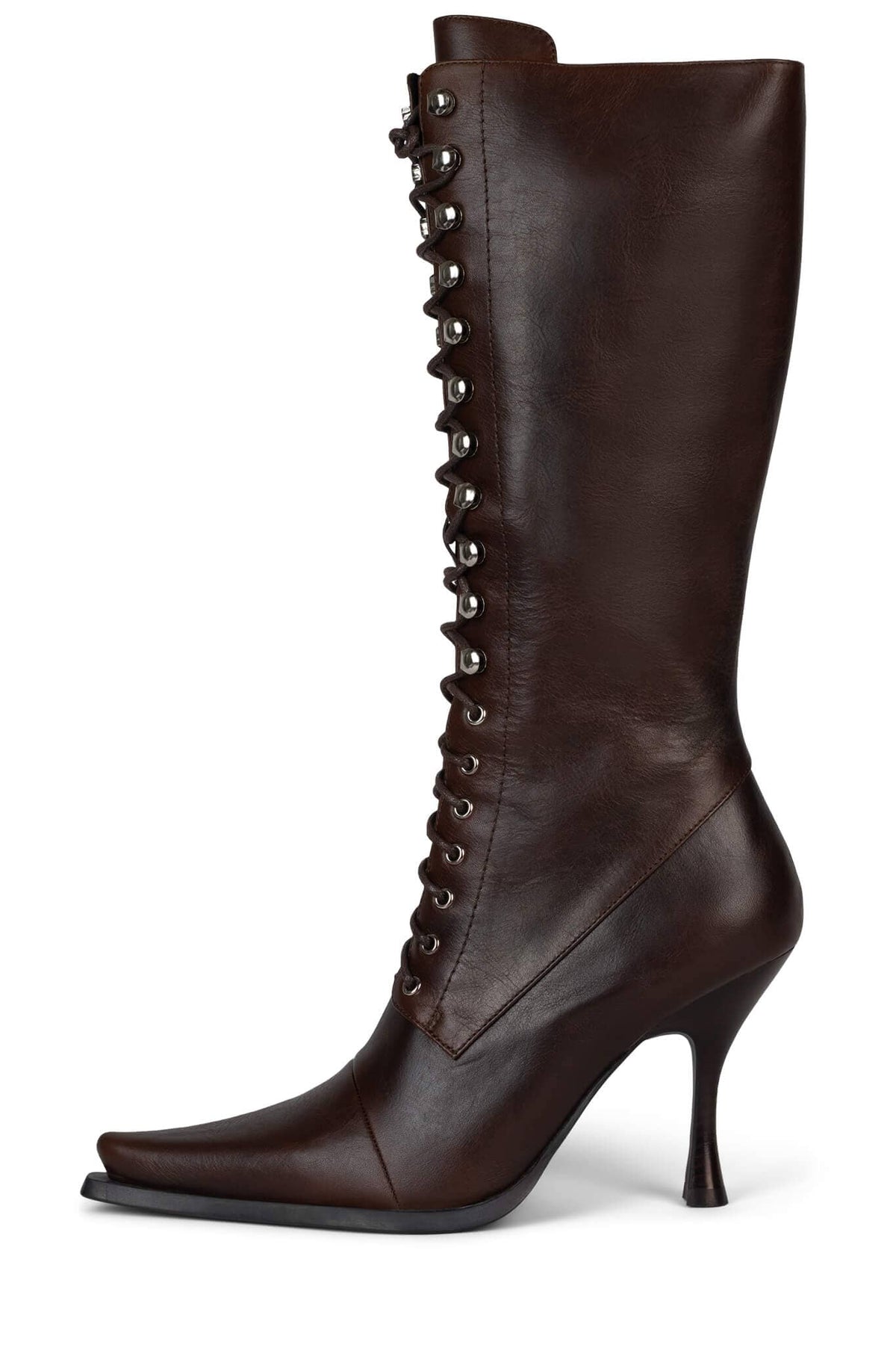 Jeffrey Campbell LANI-2 Dark Tan Heeled Boot