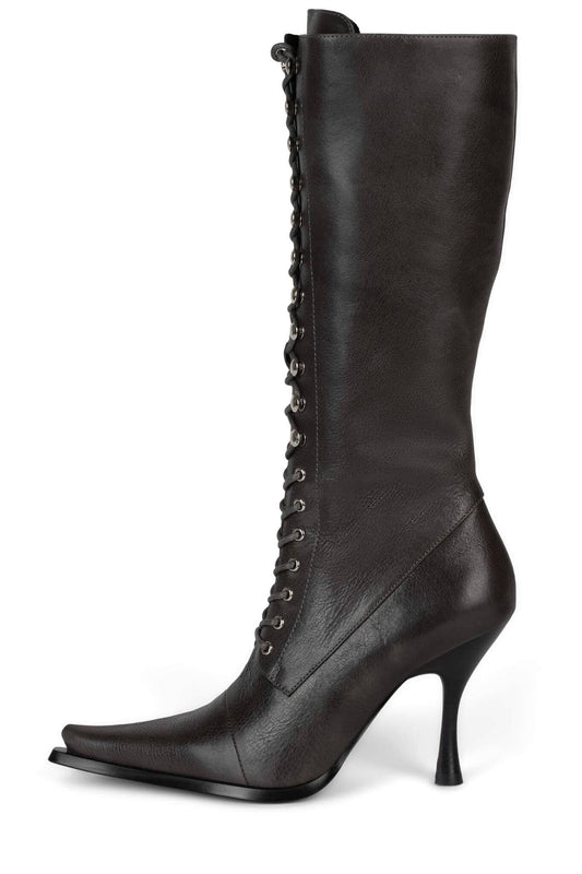 Jeffrey Campbell LANI-2 Dark Grey Heeled Boot