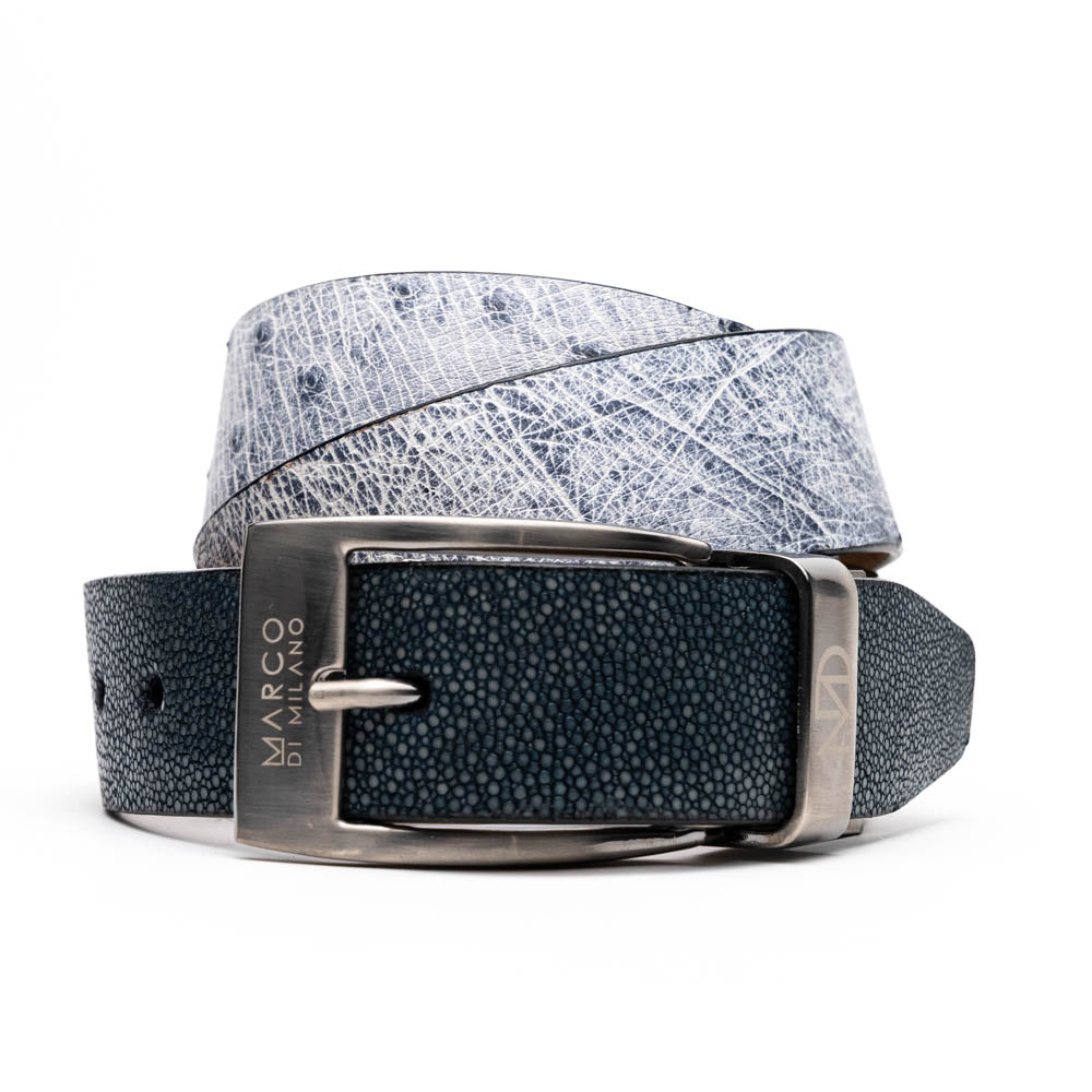 Marco Di Milano Lucca Belt Newspaper / Black