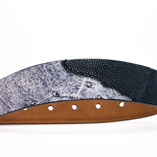Lucca Belt Newspaper / Black
