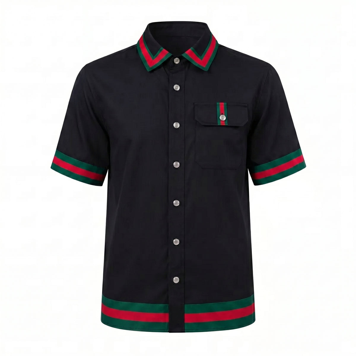 Prestige LUX-690 Black Linen Shirt