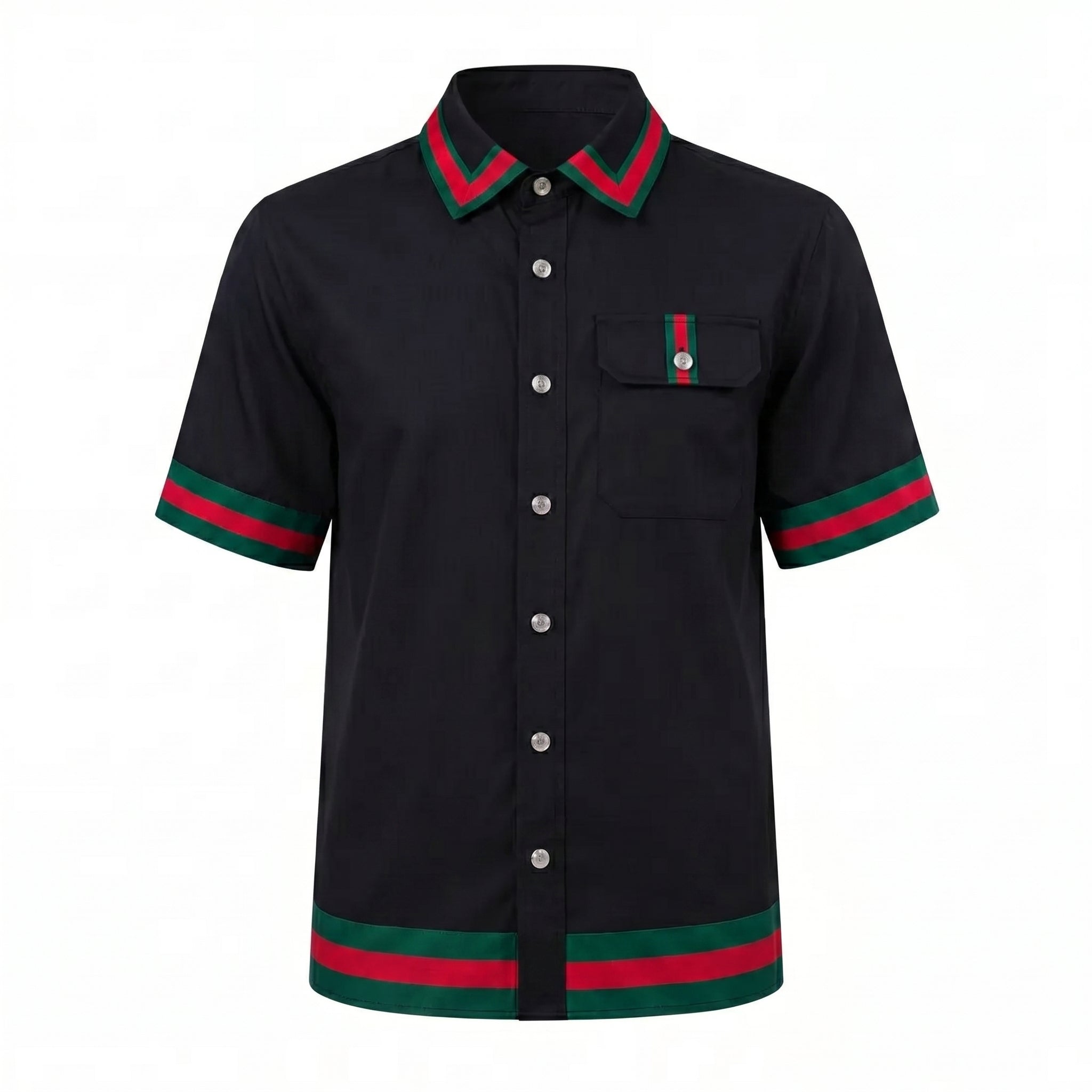 Prestige LUX-690 Black Linen Shirt