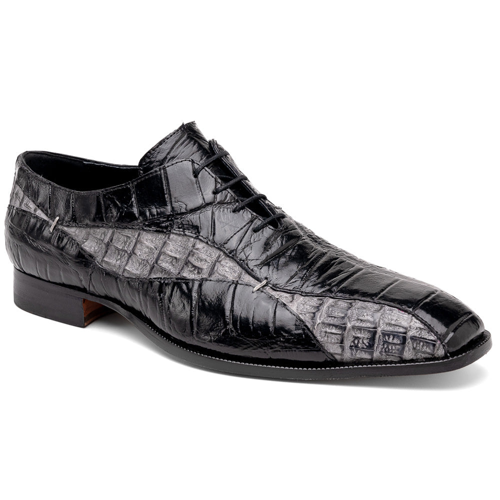 Men Dress Shoes-Alligator-White 