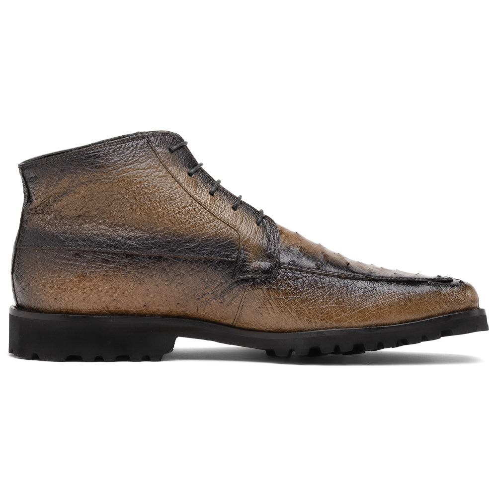 Mauri 3238 Angel Ostrich Boots Olive Dirty/ Black - Dudes Boutique