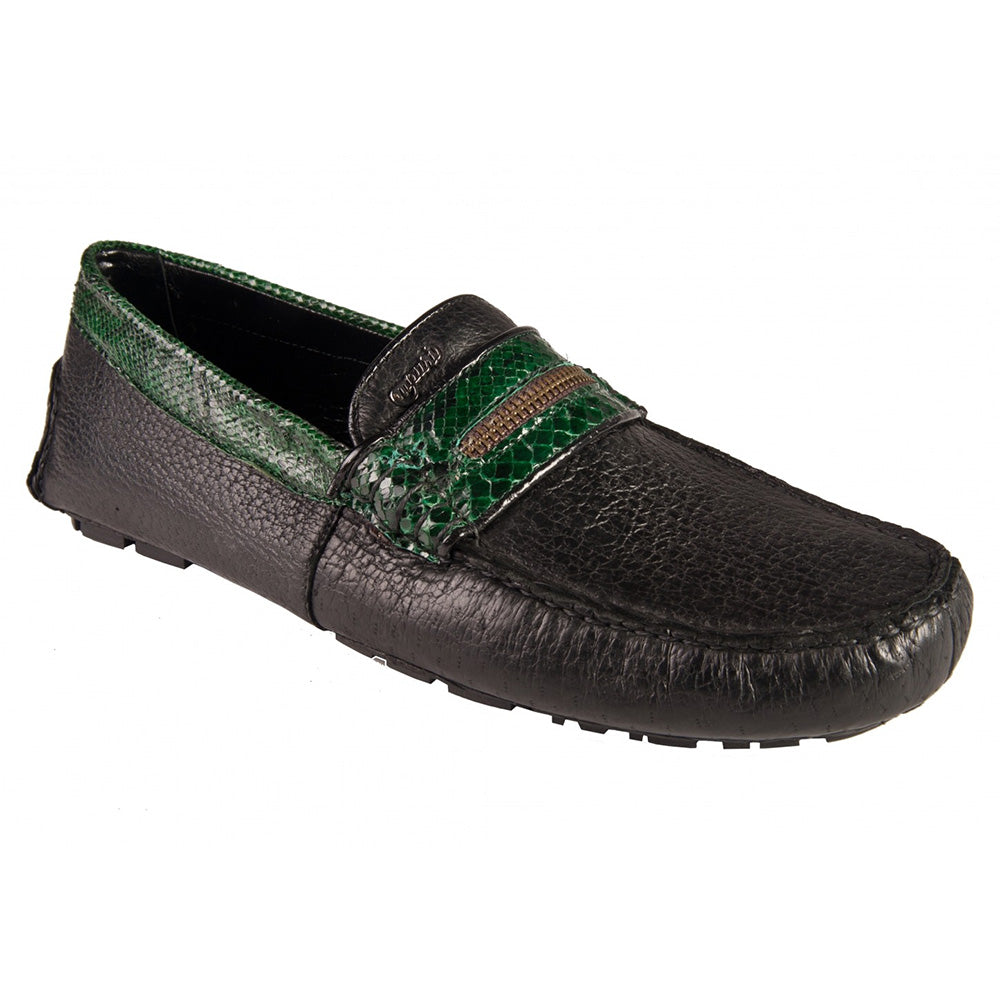 Mauri 3490/1 Pecary / Whips Moccasin Black / Forest Green - Dudes Boutique