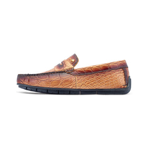 Mauri 3517/1 Dune / Gold Alligator Sprinter Driving Loafers - Dudes Boutique