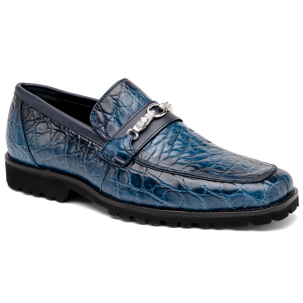 Mauri 4894/7 Debonair Alligator/ Nappa Loafers Blue Dirty/ Wonder Blue