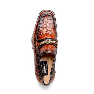 Mauri 4894/7 Debonair Alligator/ Nappa Loafers Cognac/ Dirty Gold - Dudes Boutique