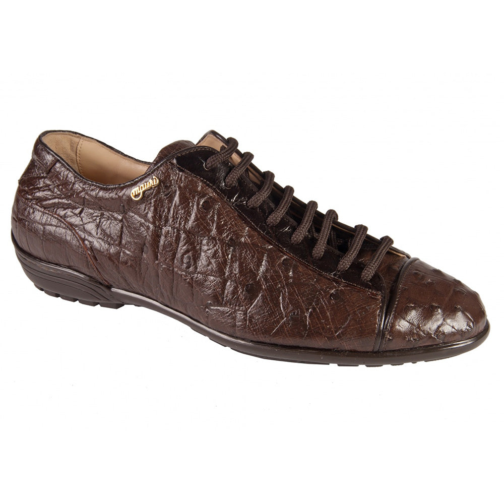 Mauri 8431 Ostrich / Alligator Shoes Testa Di Moro - Dudes Boutique