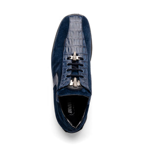 Mauri 9145/1 Wonder Blue Wisdom Cayman Suede Sneakers - Dudes Boutique