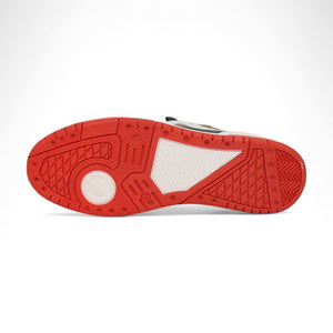 Mauri Abstract 8435 Hunter Green/White/Red/Beige Nappa/Baby Crocodile/Double M Fabric Sneakers - Dudes Boutique