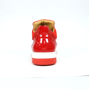 Mauri Breeze 8498/1 Red Patent/Baby Crocodile/Mesh Fabric/Nappa Sneakers - Dudes Boutique