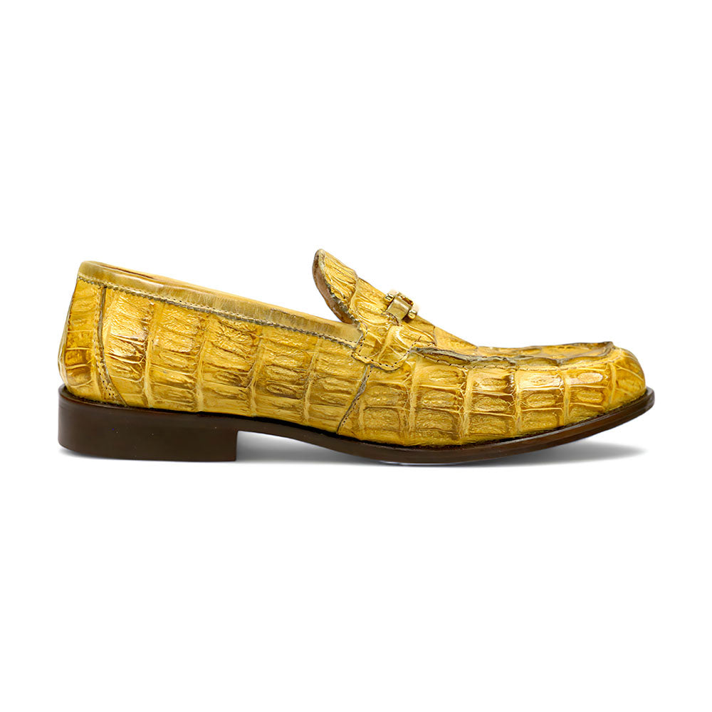Mauri Chapel 1028/3 Yellow Pepper Hornback Bit Loafers - Dudes Boutique