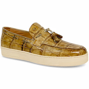 Mauri Chill 8800/1 Mustard Alligator/Calfskin Loafers - Dudes Boutique