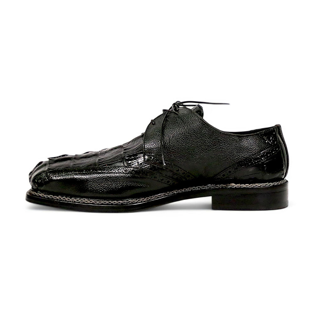 Mauri Don 2670/2 Black Hornback/Pebble Grain Dress Shoes - Dudes Boutique