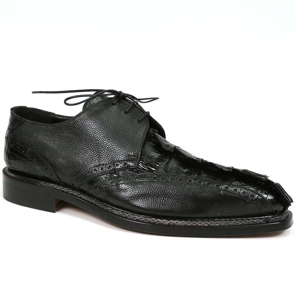 Mauri Don 2670/2 Black Hornback/Pebble Grain Dress Shoes - Dudes Boutique