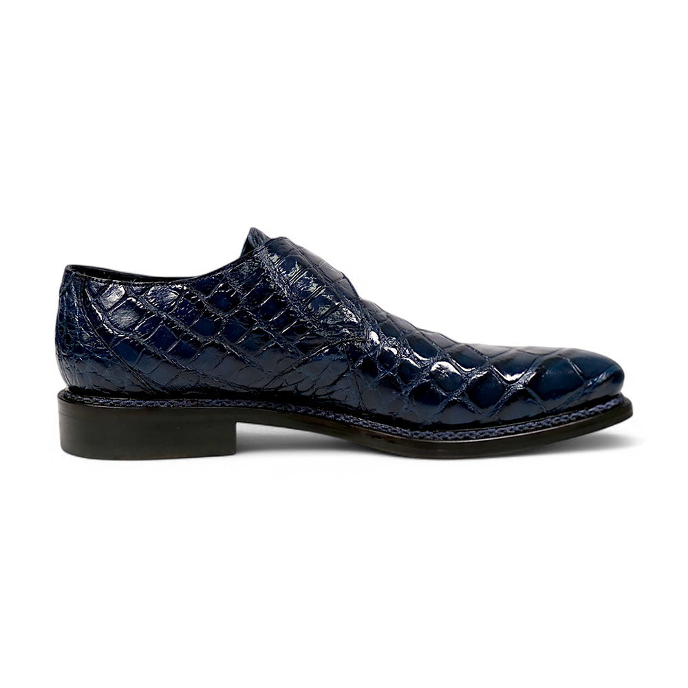 Mauri Shadow 3281/2 Wonder Blue Alligator Shoes - Dudes Boutique