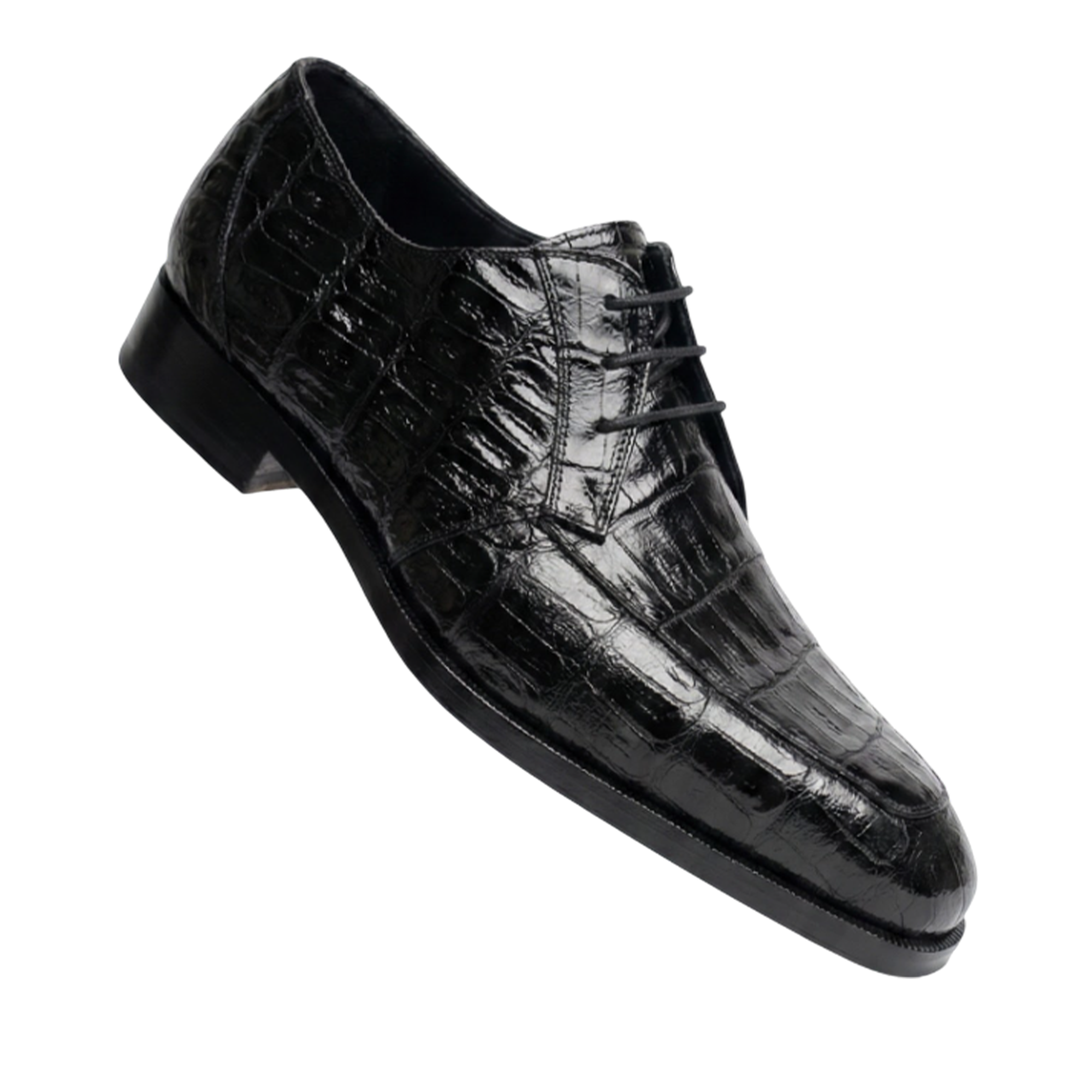 Mauri 1000/3 Black Baby Crocodile Dress Shoes