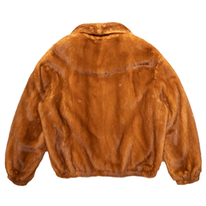 Kashani Whiskey Full Skin Mink Bomber Jacket - Dudes Boutique