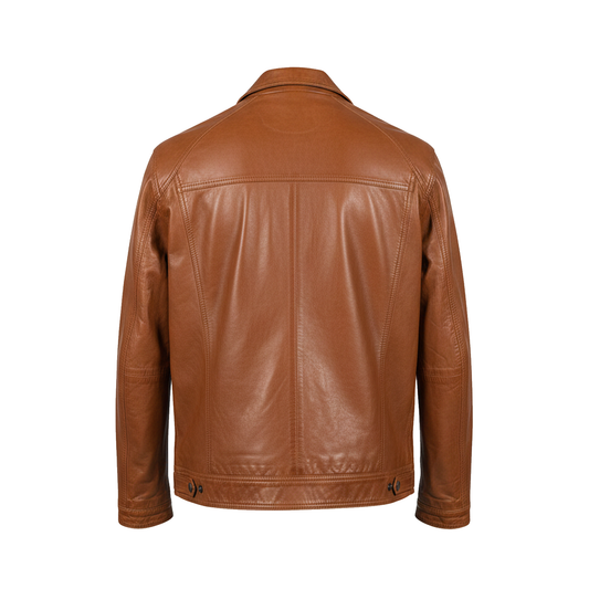 Kashani ID Men's Whiskey Run Leather Jacket