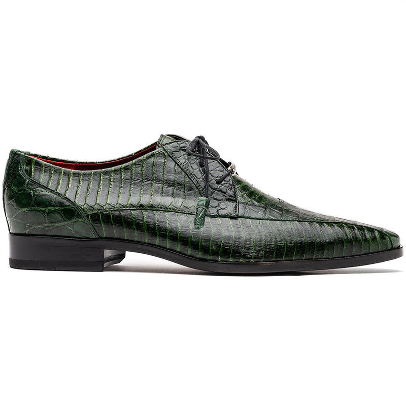 Marco Di Milano Moncalieri Green Alligator & Cobra Dress Shoes - Dudes Boutique