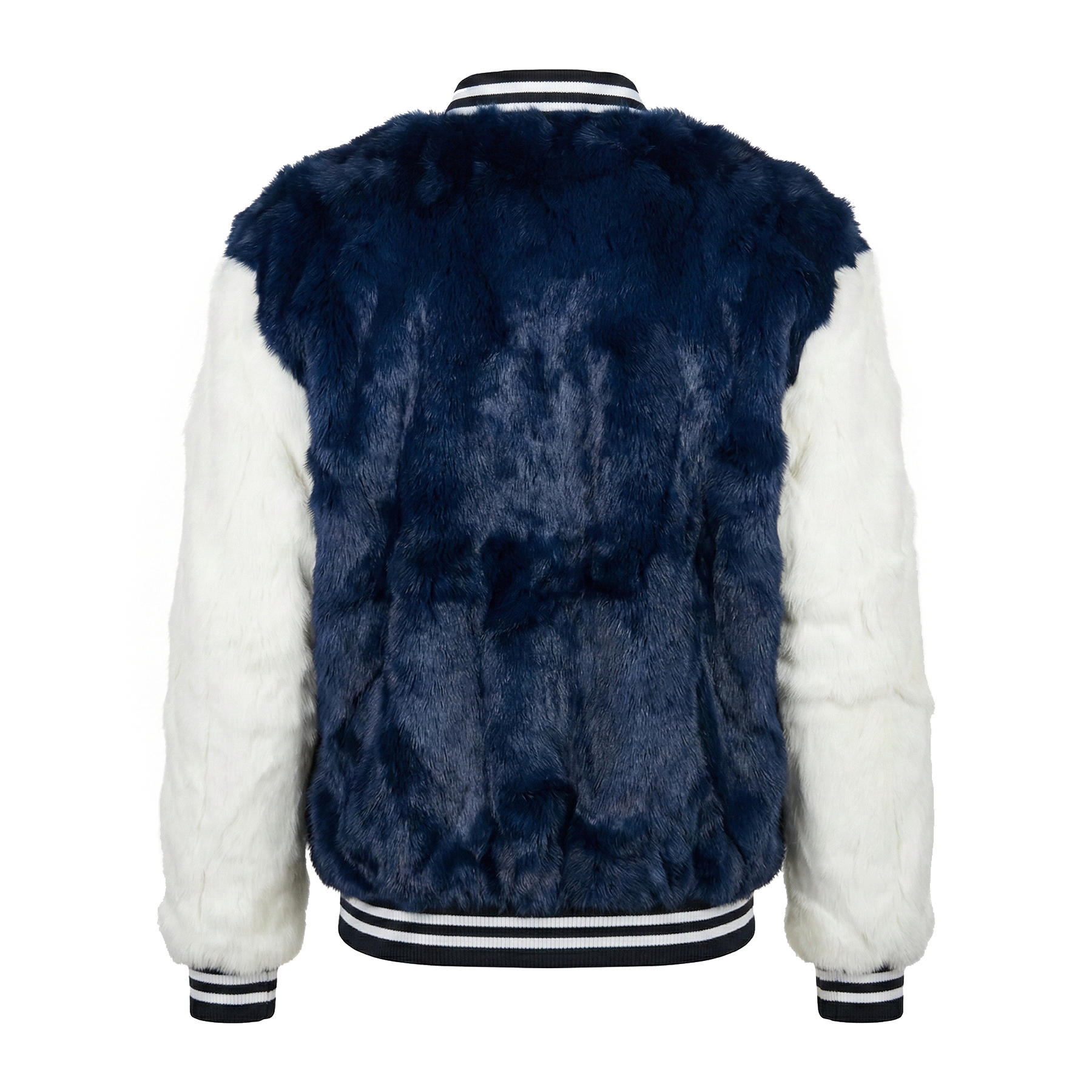 Kashani Men's Navy / White Rabbit Baseball Jacket