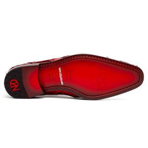 Marco Di Milano Olivieri Red Pirarucu Oxford Dress Shoes - Dudes Boutique