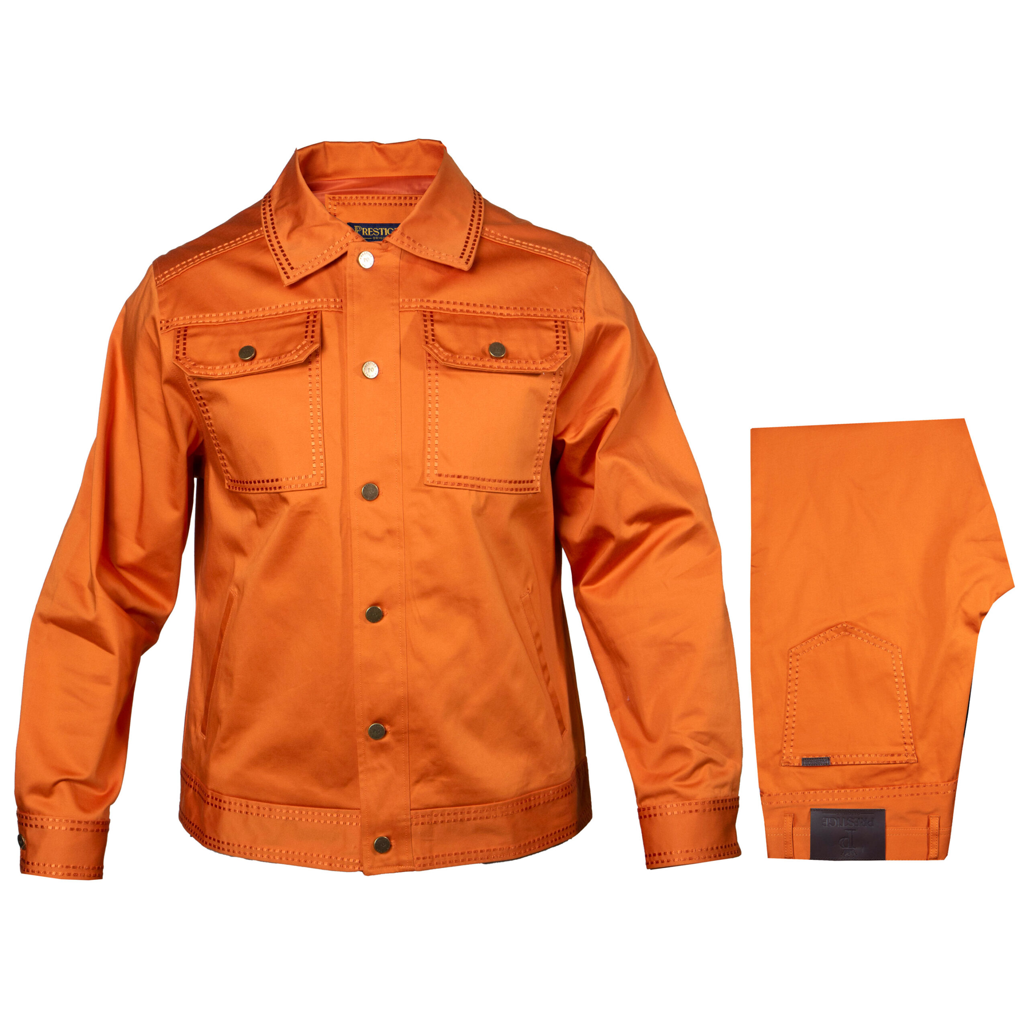 Prestige Orange Denim Clothing Set