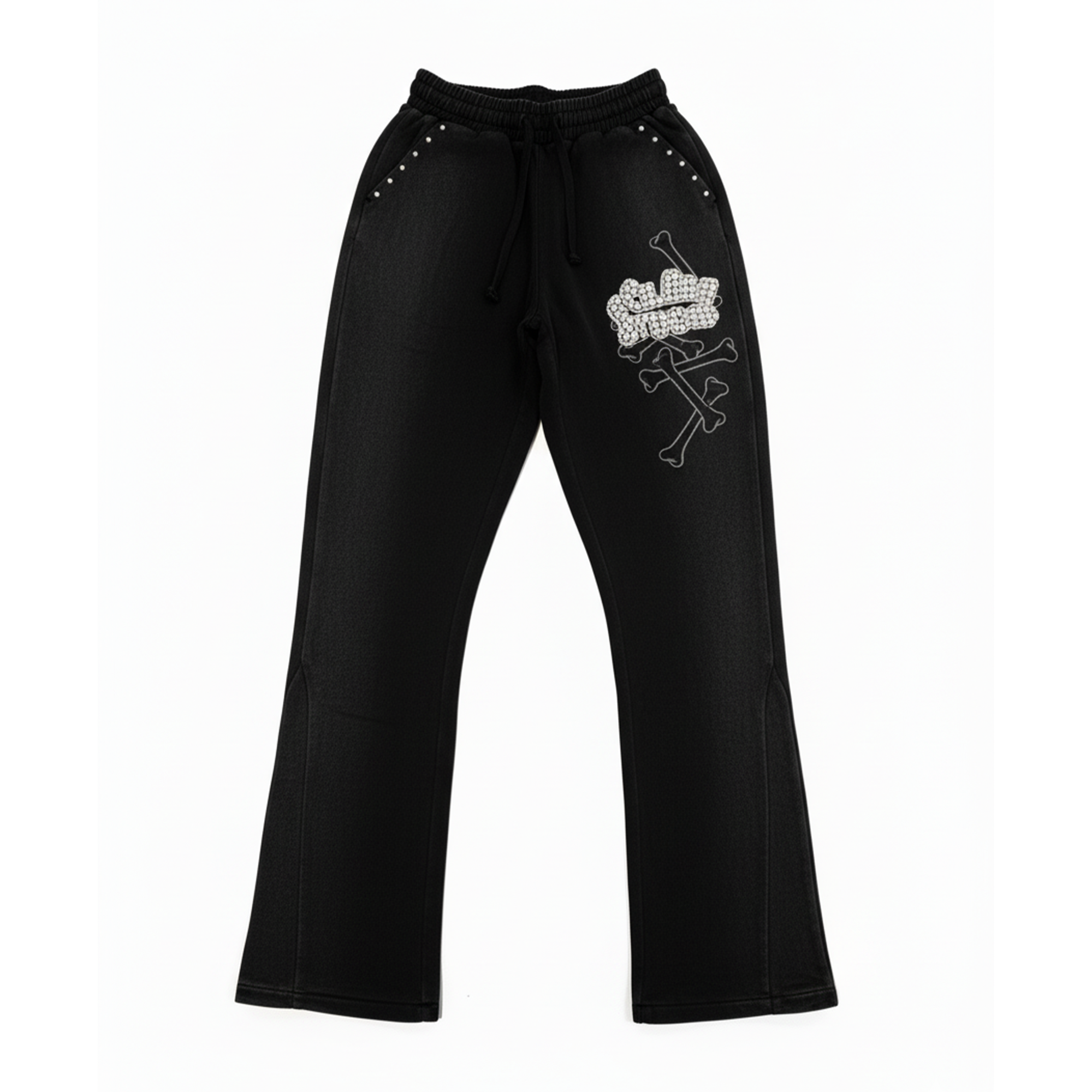 Hudson Black Colere Bones Sweatpants