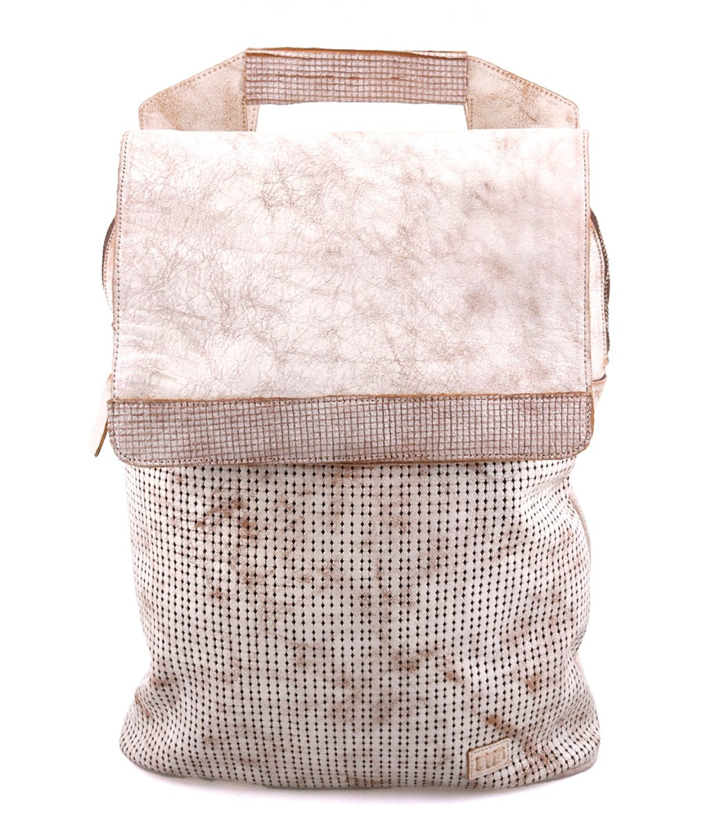 Bedstu 'Patsy' Tan Perforated Leather Backpack - Dudes Boutique