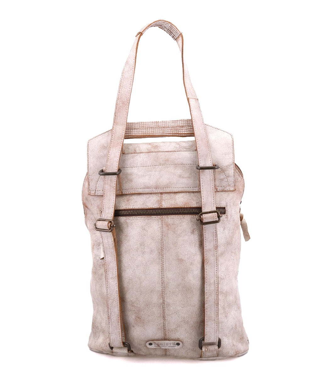 Bedstu 'Patsy' Tan Perforated Leather Backpack - Dudes Boutique