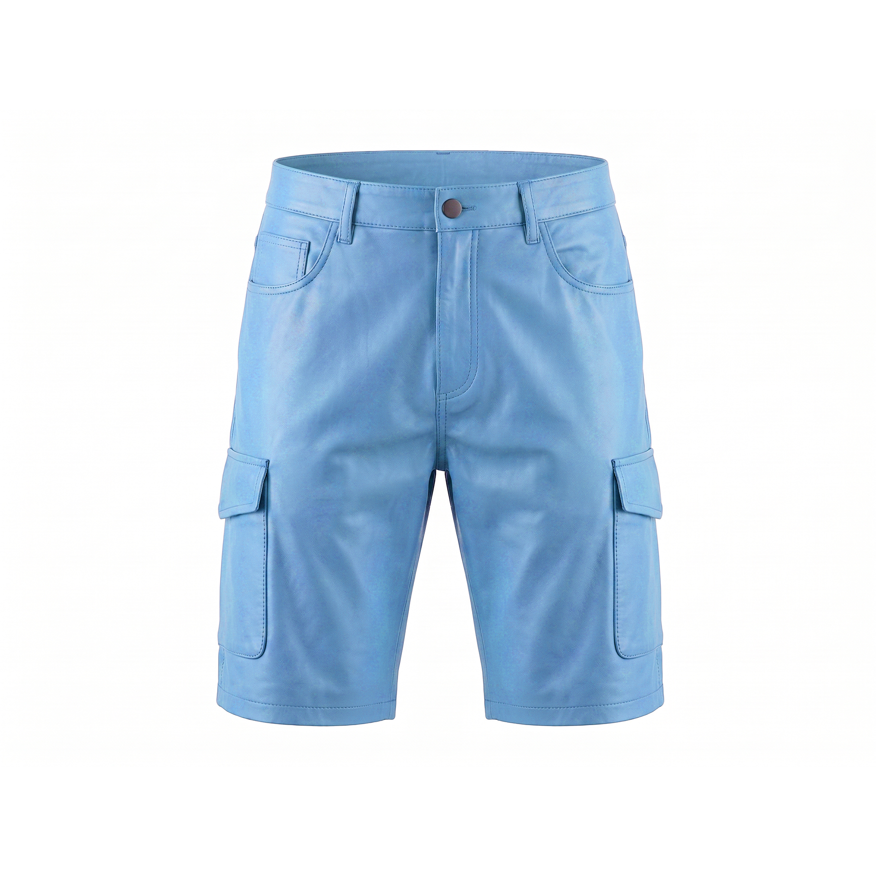パンツ DIET BUTCHER SLIM SKIN cargo shorts Kashani Powder Blue Lambskin Leather Cargo Shorts – Dudes Boutique