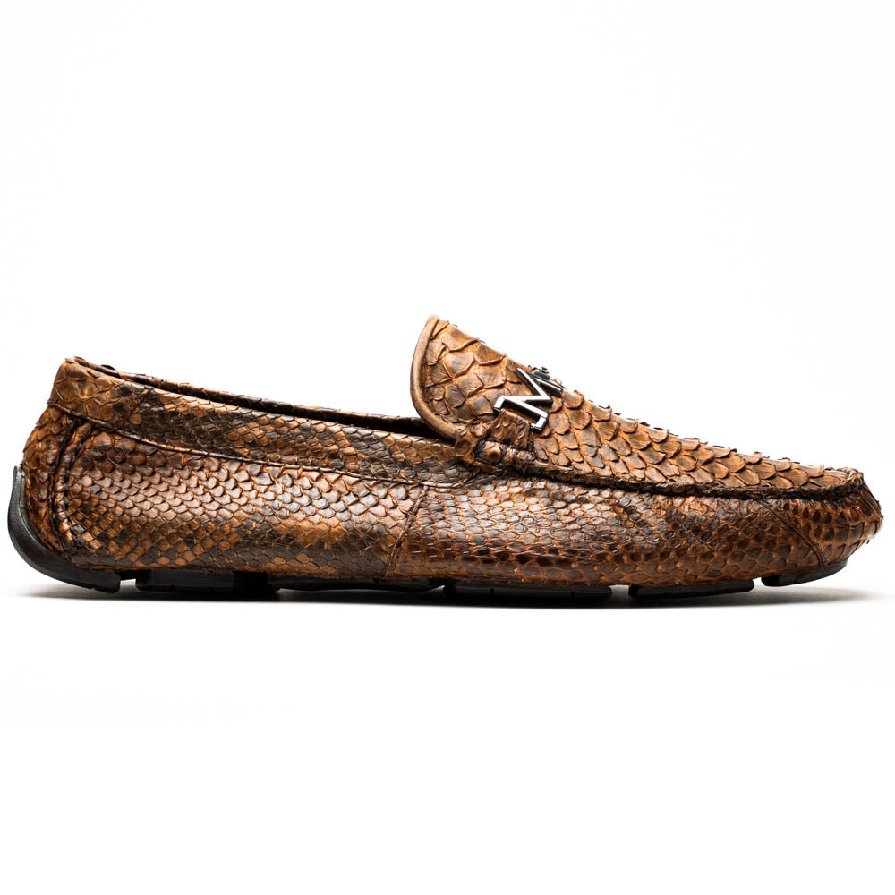 Marco Di Milano Pia Cognac Python Loafers
