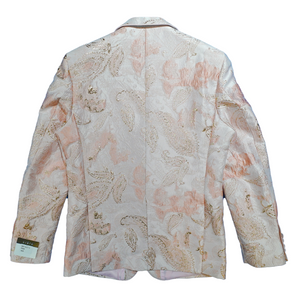 Cielo Blush Pink & Gold Embroidered Blazer - Dudes Boutique