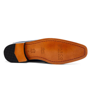 Marco Di Milano Pietro Blue Jean Alligator Derby Boots - Dudes Boutique