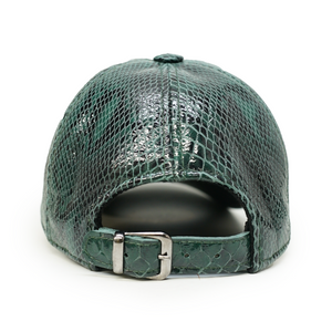Kashani Green Python Leather Hat - Dudes Boutique