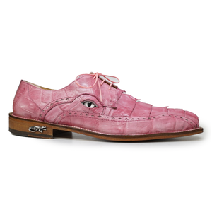 Mauri 4717/3 Pink Baby Croc / Hornback Dress Shoes - Dudes Boutique