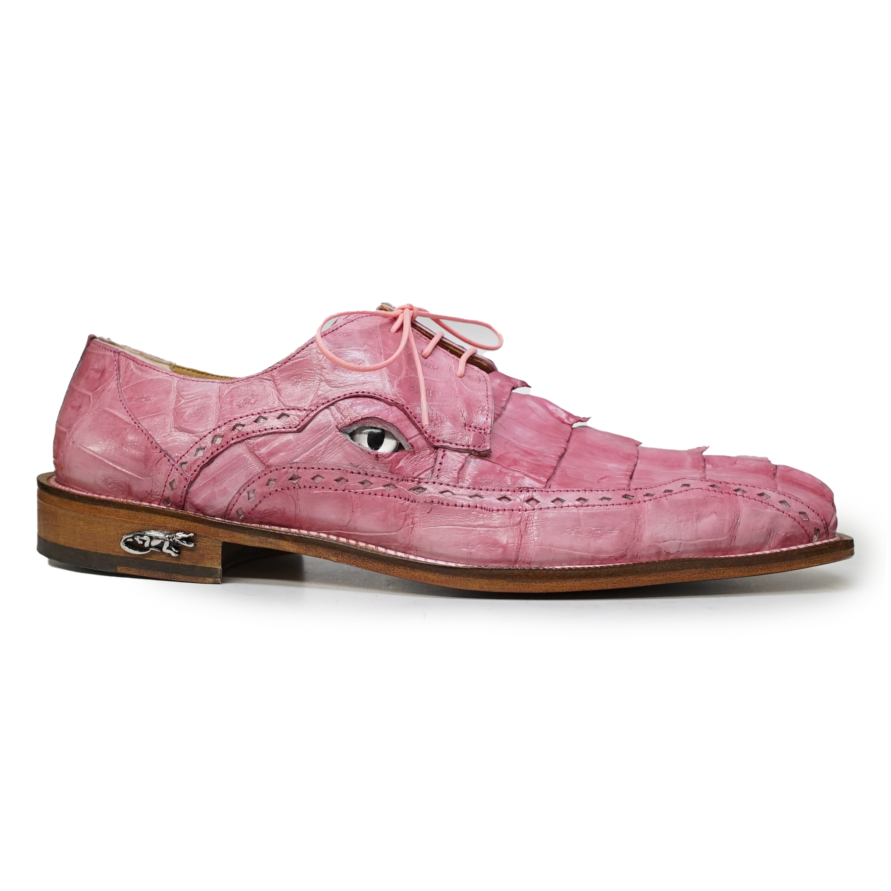 Mauri 4717/3 Pink Baby Croc / Hornback Dress Shoes - Dudes Boutique