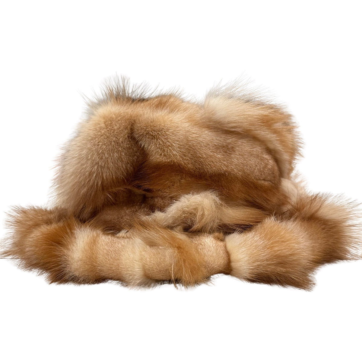 Kashani Men's Natural Red Fox Fur Top Hat - Dudes Boutique