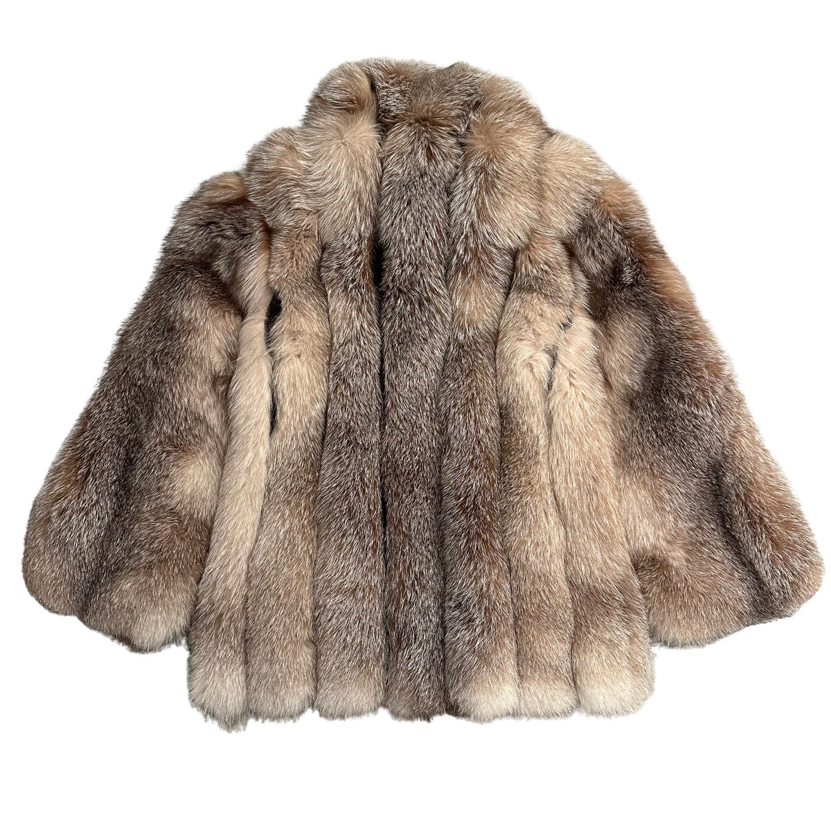 Kashani Men's Full Natural Arctic Red Fox 3/4 Fur Coat - Dudes Boutique